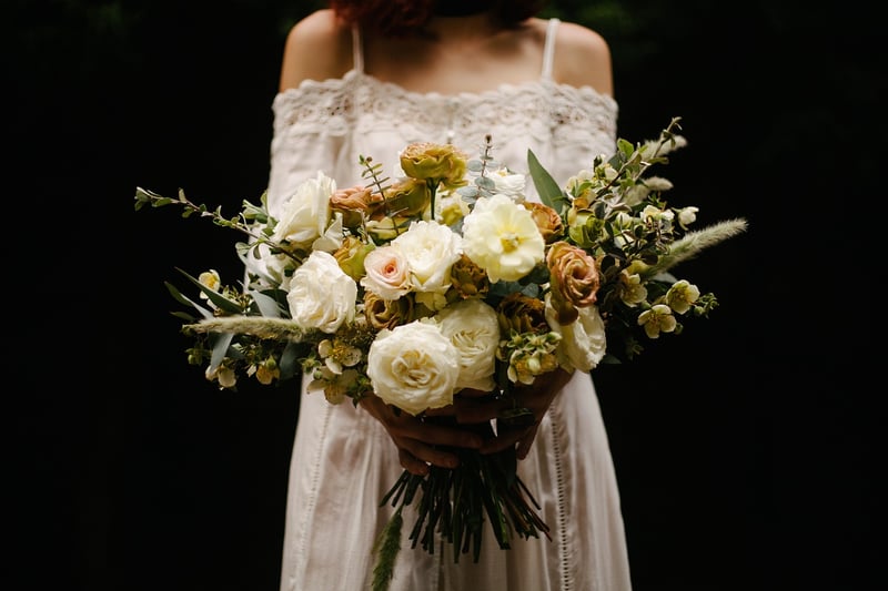 Bride in a magical forest
